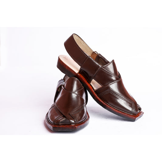 NOROZI CHAPPAL WITH SINGLE TIRE BROWN