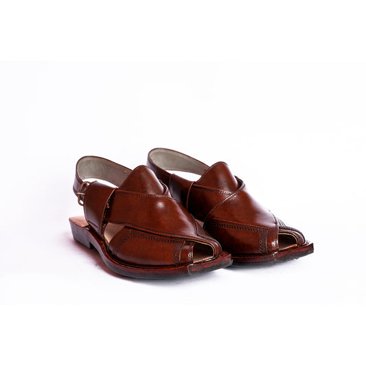 CHARSADA CHAPPAL WITH SINGLE TIRE SOLE MUSTARD RED