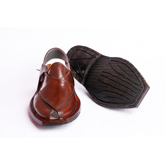 NOROZI CHAPPAL WITH SINGLE TIRE MUSTARD RED