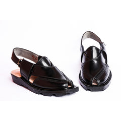 NOROZI CHAPPAL WITH DOUBLE TIRE SOLE BLACK