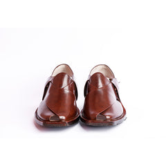 PESHAWARI CHAPPAL WITH SINGLE TIRE SOLE MUSTARD RED