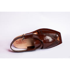 CHARSADA CHAPPAL WITH SINGLE TIRE SOLE MUSTARD RED
