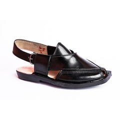 NOROZI CHAPPAL WITH LEATHER SOLE BLACK