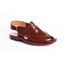 NOROZI CHAPPAL WITH LEATHER SOLE MUSTARD RED
