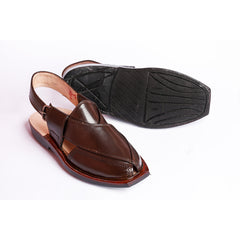 NOROZI CHAPPAL WITH SINGLE TIRE BROWN