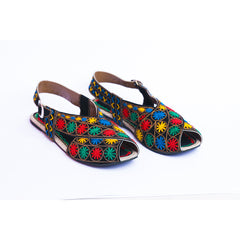 Peshawari Chappal with Embroidered work