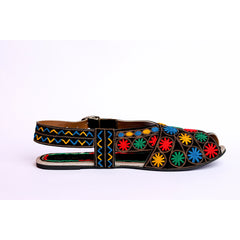 Peshawari Chappal with Embroidered work