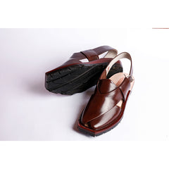 KAPPTAN CHAPPAL WITH DOUBLE TIRE SOLE MUSTARD RED
